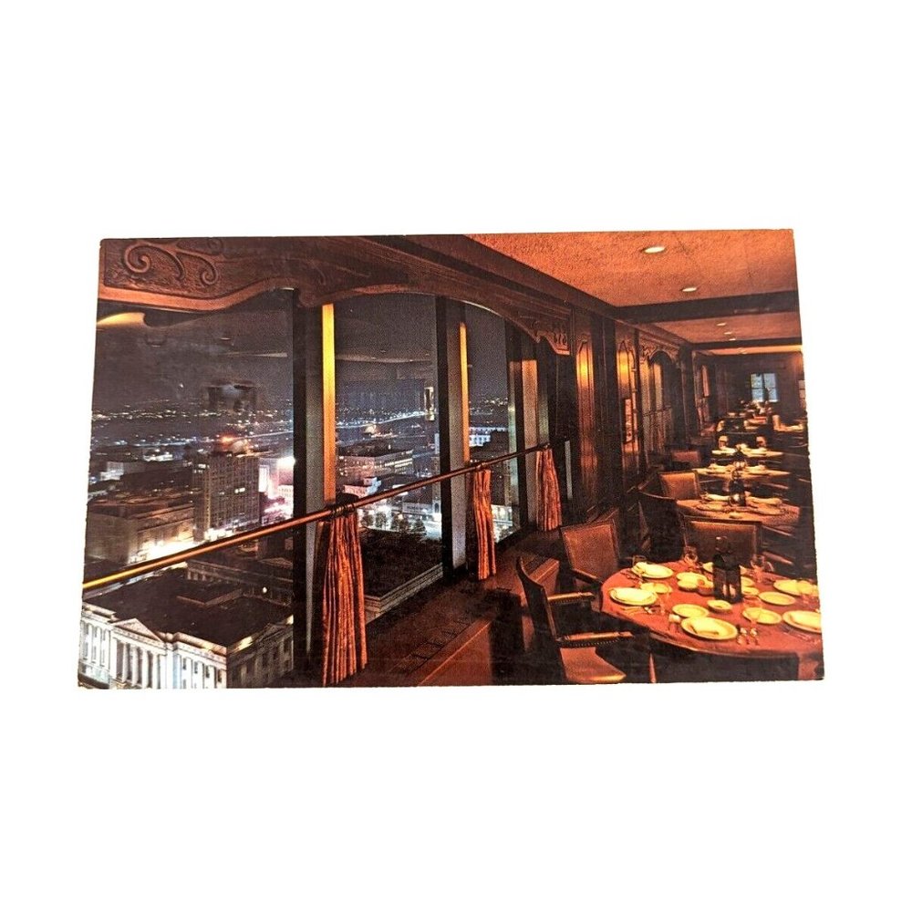 Vintage Postcard Top of the Center City National Bank Columbus Ohio Posted 1970s
